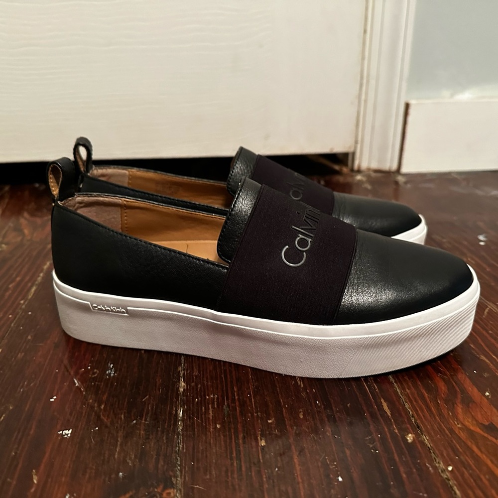 Calvin Klein Black Leather